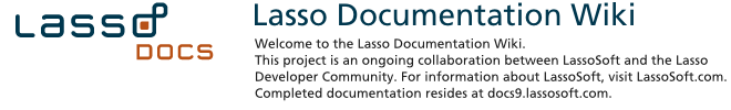 Lasso Documentation Wiki